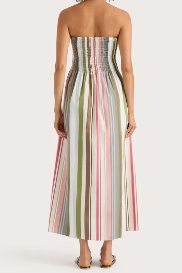 Jamie Midi Dress Meleu Stripe Multi