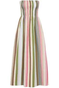 Jamie Midi Dress Meleu Stripe Multi