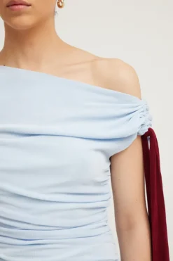 Kalilah Dress Sky/Merlot