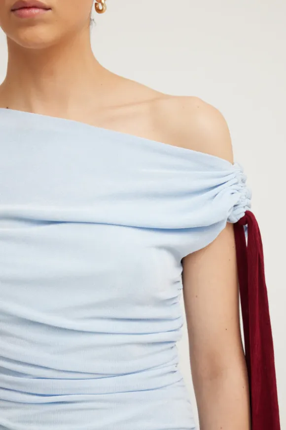 Kalilah Dress Sky/Merlot