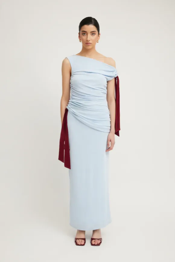 Kalilah Dress Sky/Merlot