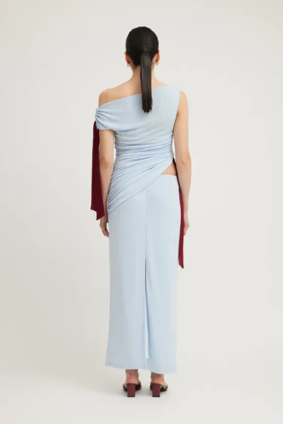 Kalilah Dress Sky/Merlot