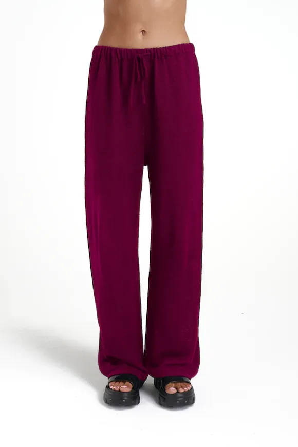 Knit Pants Plum
