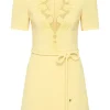 Lulu Short Sleeve Mini Dress Popcorn