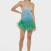 Lumiere Shade Plumage Mini Dress Sunrise