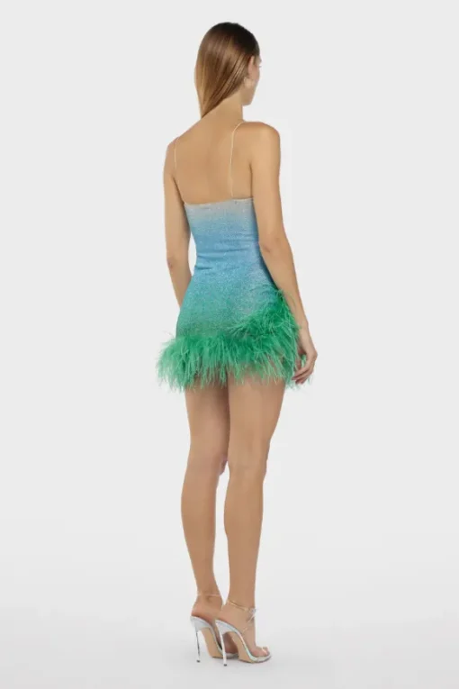 Lumiere Shade Plumage Mini Dress Sunrise