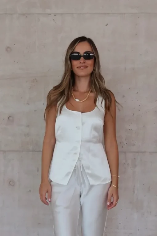 Maja Vest White