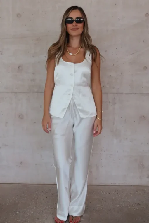 Maja Vest White