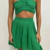 Myrto Mini Skirt Emerald