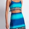 Ombre Beaded Mini Skirt High Tide