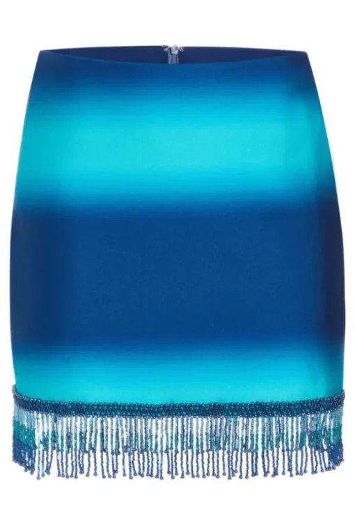 Ombre Beaded Mini Skirt High Tide