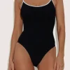 Pamela Swim Contrast Black/White