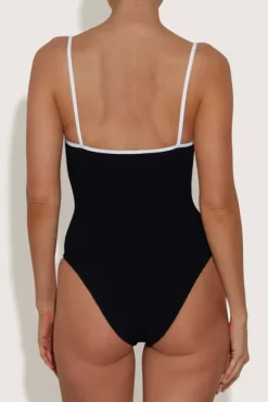 Pamela Swim Contrast Black/White