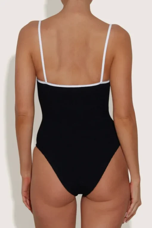 Pamela Swim Contrast Black/White