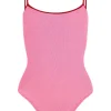 Pamela Swim Contrast Buumblegum/Red
