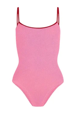 Pamela Swim Contrast Buumblegum/Red