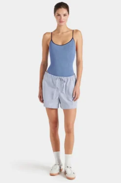 Pamela Swim Contrast Cornflower/Navy