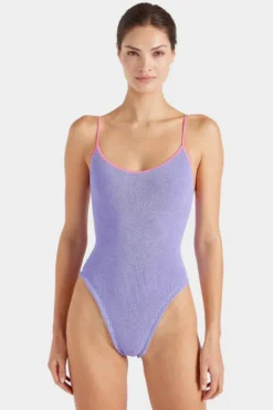 Pamela Swim Contrast Lilac/Bubblegum