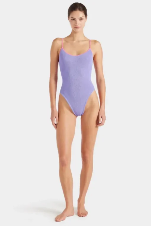 Pamela Swim Contrast Lilac/Bubblegum