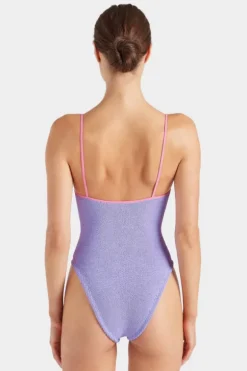 Pamela Swim Contrast Lilac/Bubblegum