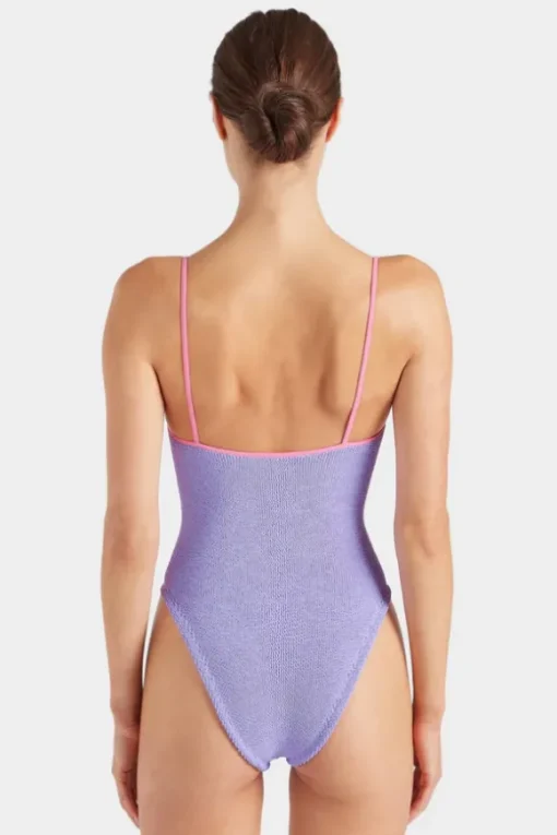 Pamela Swim Contrast Lilac/Bubblegum