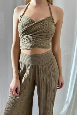 Penelope Top Mocha/Gold