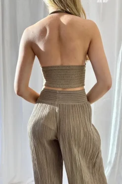 Penelope Top Mocha/Gold