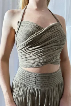 Penelope Top Mocha/Gold