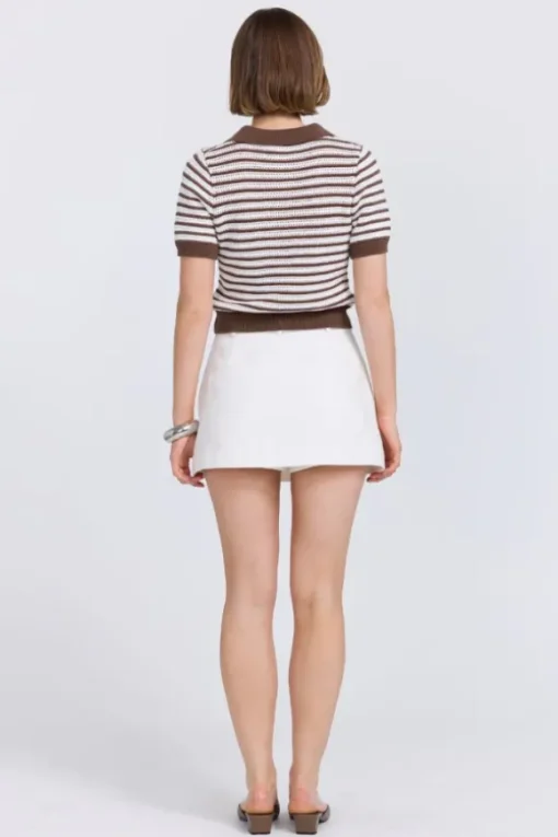 Petra Polo Knit Taupe/Cream