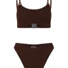 Phoebe Bikini Metallic Chocolate