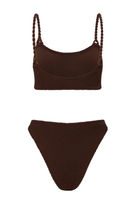 Phoebe Bikini Metallic Chocolate