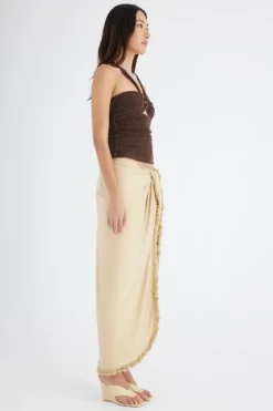 Prianka Halter Top Espresso