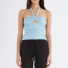 Prianka Halter Top Glacier Blue