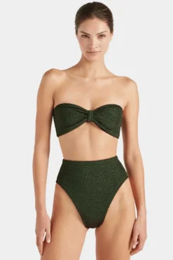 Ruby Bikini Metallic Khaki