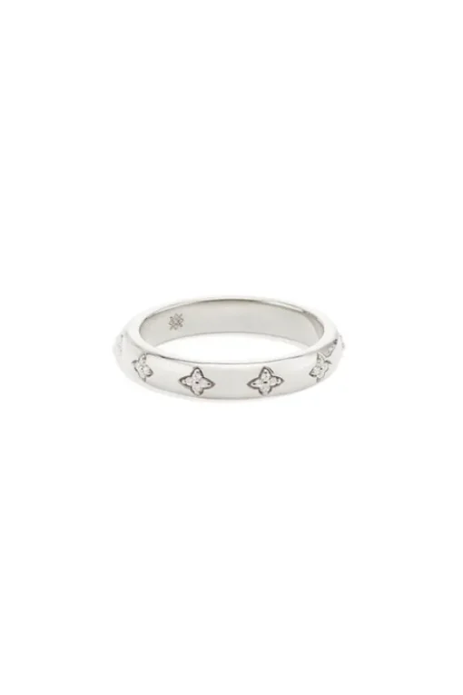 Silver Bloom With You Lotus Ring