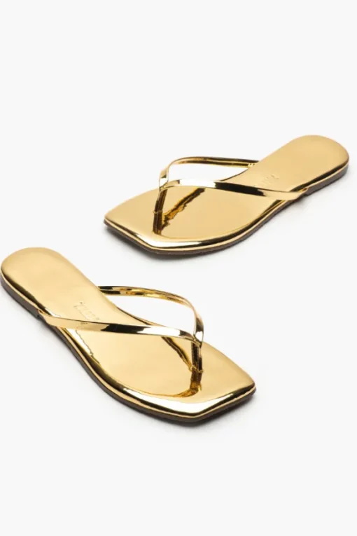 Square Toe Lily Mirror Gold