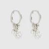Sterling Silver Gold Ocean Mist Hoops
