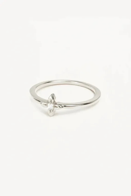 Sterling Silver Live In Light Ring