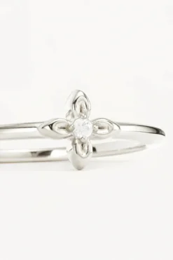 Sterling Silver Live In Light Ring