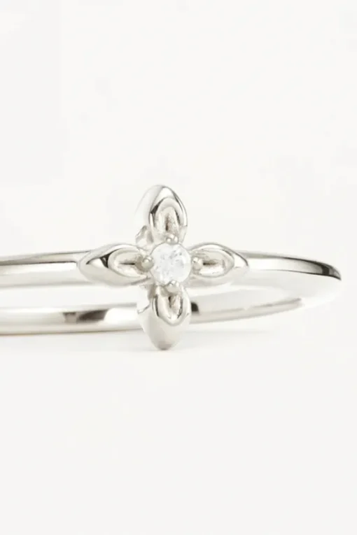 Sterling Silver Live In Light Ring