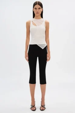 The Allira Rib Tank Ivory