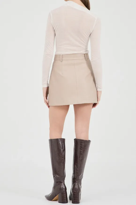 Tilla Jersey Stitch Top Off White