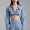 Twist Top Washed Blue