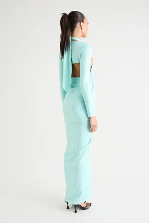 Victoria Maxi Dress Aqua