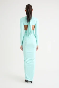 Victoria Maxi Dress Aqua