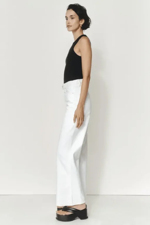 Wide Leg Jean Ivory